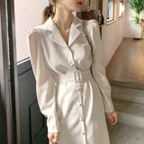 Vネックマーメイドワンピース レディース 長袖 | Dewlily | 詳細画像7 