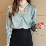 チョーカーデザインブラウス レディース トップス | Dewlily | 詳細画像9 