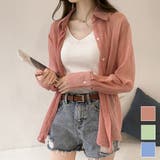 シアー長袖シャツ レディース トップス | Dewlily | 詳細画像1 