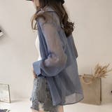 シアー長袖シャツ レディース トップス | Dewlily | 詳細画像10 