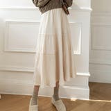 ベージュ | ミモレ丈フレアスカート レディース 春服 | Dewlily