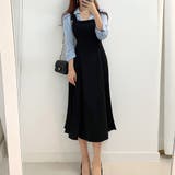 サロペットプリーツロングワンピース レディース 春服 | Dewlily | 詳細画像9