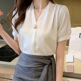 Vネックブラウス レディース トップス | Dewlily | 詳細画像1 