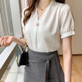 Vネックブラウス レディース トップス | Dewlily | 詳細画像10 