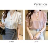 Vネックブラウス レディース トップス | Dewlily | 詳細画像5 