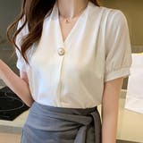 Vネックブラウス レディース トップス | Dewlily | 詳細画像6 