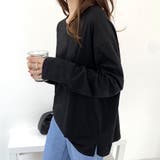 オーバーサイズロングTシャツ レディース 長袖 | Dewlily | 詳細画像6 
