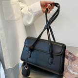 スクエアデザインショルダーバッグ レディース 無地 | Dewlily | 詳細画像3 