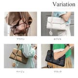 スクエアデザインショルダーバッグ レディース 無地 | Dewlily | 詳細画像5 