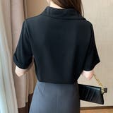 半袖ゆったりブラウス レディース トップス | Dewlily | 詳細画像13 