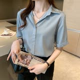 半袖ゆったりブラウス レディース トップス | Dewlily | 詳細画像4 