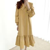 長袖フレアワンピース レディース 無地 | Dewlily | 詳細画像11 