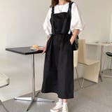 ブラック | ジャンパースカートセット レディース 春服 | Dewlily