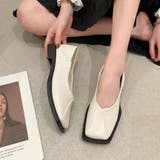 ホワイト | スクエアパンプス レディース シューズ | Dewlily