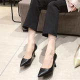 ブラック | ピンヒールパンプス シューズ 韓国ファッション | Dewlily