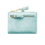 ブルー | チャーム付きミニ財布 韓国ファッション 10代 | Dewlily