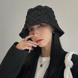 ブロックチェック風バケットハット 韓国ファッション 10代 | Dewlily | 詳細画像3 
