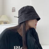 ブラック | シンプル無地バケットハット 韓国ファッション 10代 | Dewlily