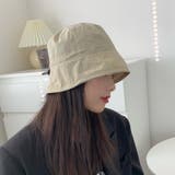 アイボリー | シンプル無地バケットハット 韓国ファッション 10代 | Dewlily