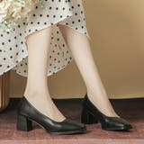 ブラック | シンプルパンプスヒール 韓国ファッション 10代 | Dewlily