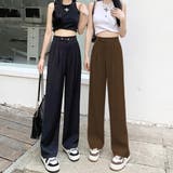 ロングタックパンツ レディース ボトムス | Dewlily | 詳細画像14