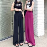 ロングタックパンツ レディース ボトムス | Dewlily | 詳細画像15