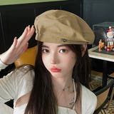 ベージュ | カジュアルベレー帽 韓国ファッション 10代 | Dewlily