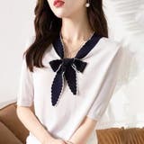 リボンサマーニット 韓国ファッション 10代 | Dewlily | 詳細画像14 