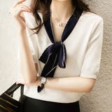 リボンサマーニット 韓国ファッション 10代 | Dewlily | 詳細画像2 