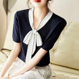 リボンサマーニット 韓国ファッション 10代 | Dewlily | 詳細画像9 