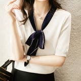 ホワイト | リボンサマーニット 韓国ファッション 10代 | Dewlily