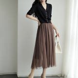 フェイクパールVネックニット 韓国ファッション 10代 | Dewlily | 詳細画像15 