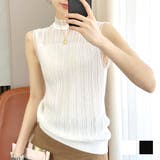 シアーフレンチノースリーブニット 韓国ファッション 10代 | Dewlily | 詳細画像1 