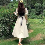 ロングリボンカシュクールワンピース 韓国ファッション 10代 | Dewlily | 詳細画像10 