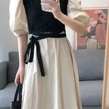 ロングリボンカシュクールワンピース 韓国ファッション 10代 | Dewlily | 詳細画像12 