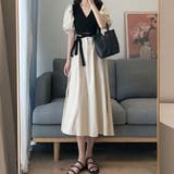 ロングリボンカシュクールワンピース 韓国ファッション 10代 | Dewlily | 詳細画像14 