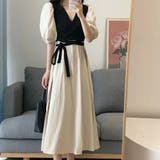 ロングリボンカシュクールワンピース 韓国ファッション 10代 | Dewlily | 詳細画像15 