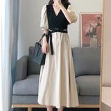 ロングリボンカシュクールワンピース 韓国ファッション 10代 | Dewlily | 詳細画像7 