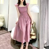 オフショルシャーリングワンピース 韓国ファッション 10代 | Dewlily | 詳細画像6 