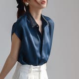 サテン風ブラウス 韓国ファッション 10代 | Dewlily | 詳細画像11 