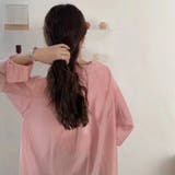 シアーシャツブラウス 韓国ファッション 10代 | Dewlily | 詳細画像15 