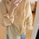 シアーシャツブラウス 韓国ファッション 10代 | Dewlily | 詳細画像16 