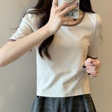 バイカラーTシャツ 韓国ファッション 10代 | Dewlily | 詳細画像13 