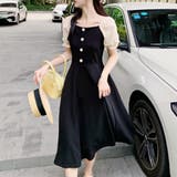 パフスリーブワンピース 韓国ファッション 10代 | Dewlily | 詳細画像10 