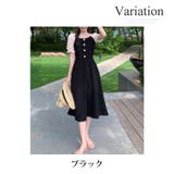 パフスリーブワンピース 韓国ファッション 10代 | Dewlily | 詳細画像5 