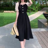 パフスリーブワンピース 韓国ファッション 10代 | Dewlily | 詳細画像6 