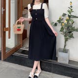 ジャンパースカート風ワンピース 韓国ファッション 10代 | Dewlily | 詳細画像9