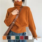 タートルネックセーター 秋 冬 | Dewlily | 詳細画像1