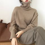 タートルネックセーター 秋 冬 | Dewlily | 詳細画像4