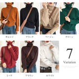 タートルネックセーター 秋 冬 | Dewlily | 詳細画像5